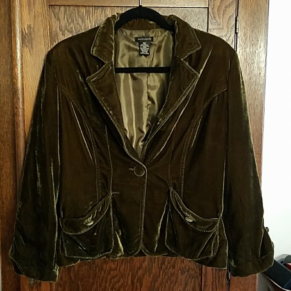 velvet jacket ... rarely worn